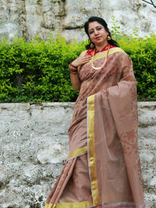 Ramya Pathak In Chanderi Cotton Silk Self Design Saree