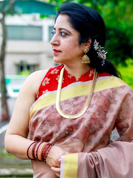 Ramya Pathak In Chanderi Cotton Silk Self Design Saree