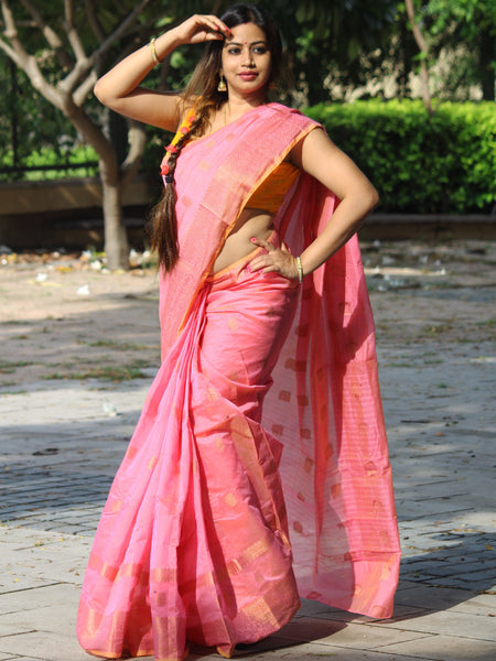 Megha Rathod In Chanderi Cotton Silk Saree