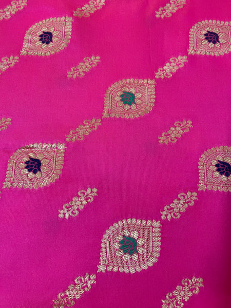 Megha Rathod In Yellow Meenakari Zari Banarsi Silk Saree. Available In 5 Colours.