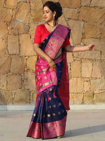 Megha Rathod In Banarsi Sari. Available In 3 Colours.