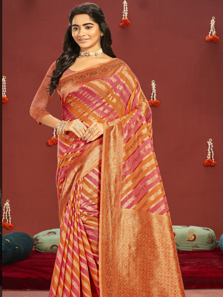 Reena Dwivedi In Banarsi Silk Saree. Available in 6 colours.
