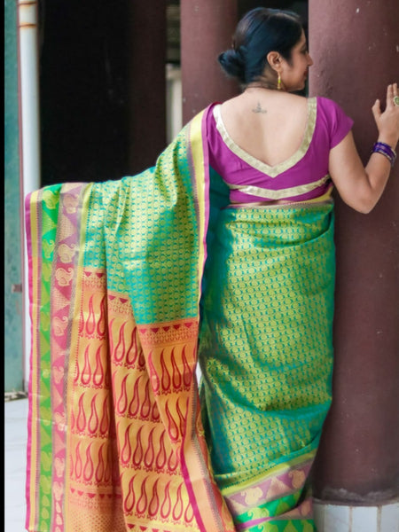 Ramya Pathak In Kanjivaram Saree With Golden Contrast Pallu