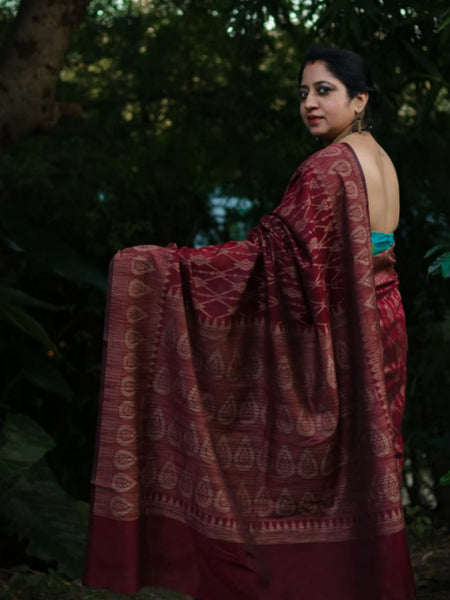 Ramya Pathak In Chanderi Cotton Silk Designer Saree With Matching Pallu. Available In 4 Colours.