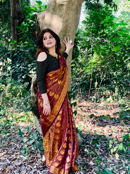 Naveena Kapoor In Kanjivaram Silk Saree