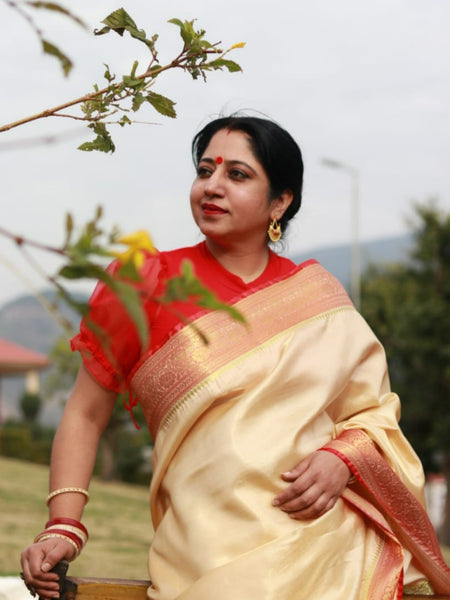 Ramya Pathak In Banarsi Saree. Available In 4 Colours.