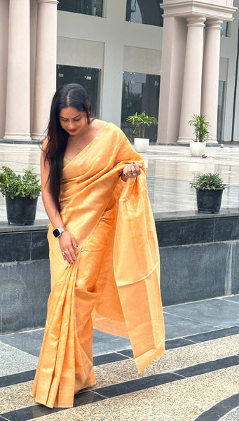 Reena Dwivedi In Designer Blended Linen Saree. Available In 6 Colours.
