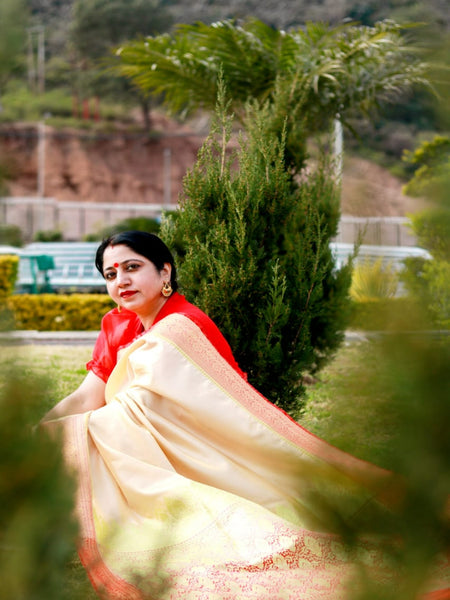 Ramya Pathak In Banarsi Saree. Available In 4 Colours.