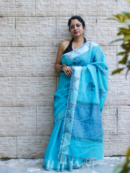 Ramya Pathak In Chanderi Cotton Zari Silk Saree With Matching Pallu. Available In 6 Colours.