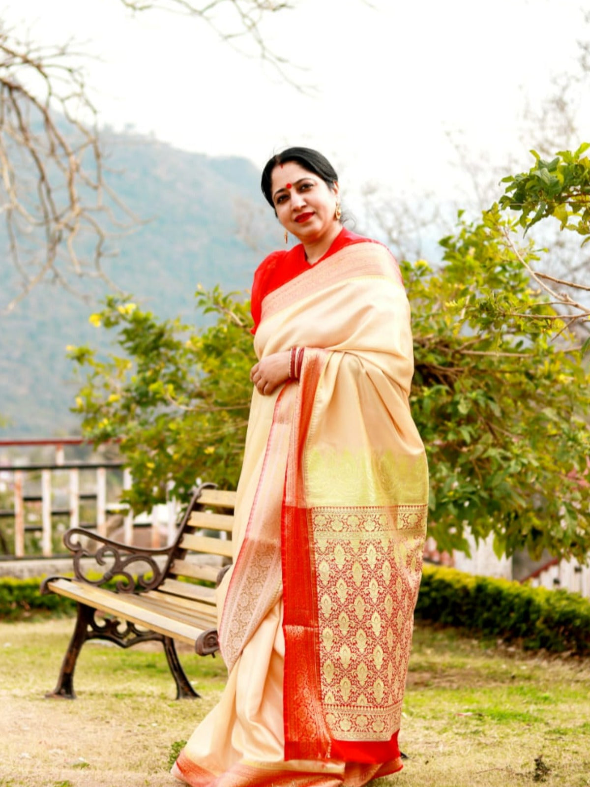 Ramya Pathak In Banarsi Saree. Available In 4 Colours.