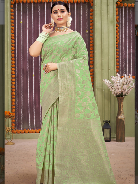 Reena Dwivedi In Designer Blended Linen Saree. Available In 6 Colours.