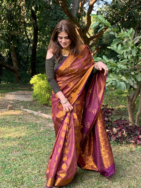 Naveena Kapoor In Kanjivaram Silk Saree