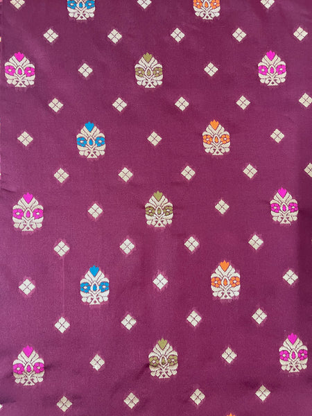 Reena Dwivedi In Banarsi Silk Saree. Available In 6 Colours.