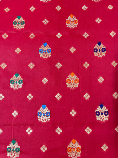 Reena Dwivedi In Banarsi Silk Saree. Available In 6 Colours.