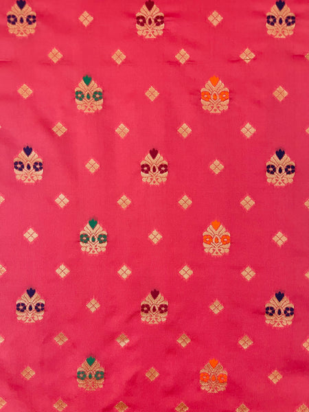 Reena Dwivedi In Banarsi Silk Saree. Available In 6 Colours.